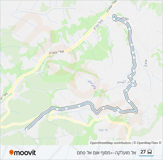 27 Bus Line Map