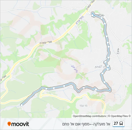 27 Bus Line Map