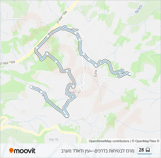 28 Bus Line Map
