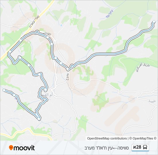 28א Bus Line Map