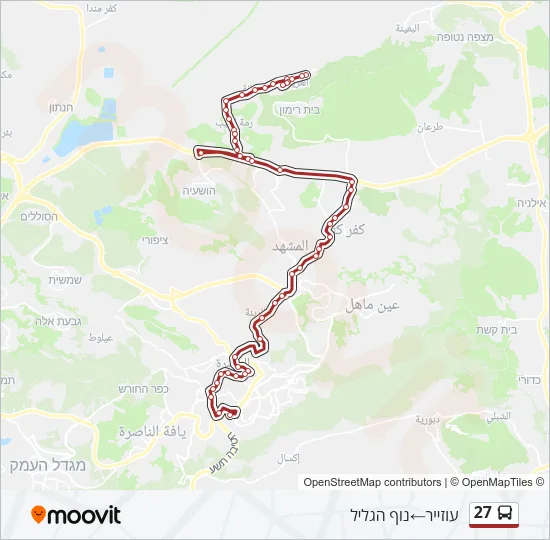 27 Bus Line Map