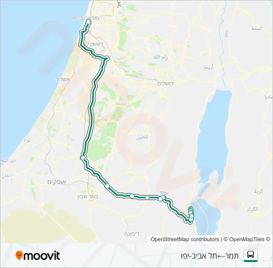Автобус 421 - בהזמנה מראש: карта маршрута