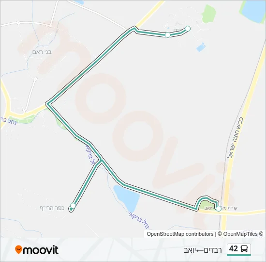 42 Bus Line Map