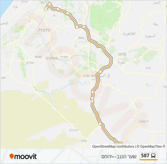 587 Bus Line Map