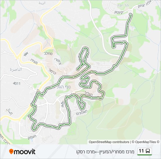 11 Bus Line Map