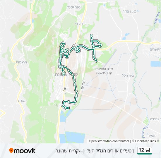 12 Bus Line Map
