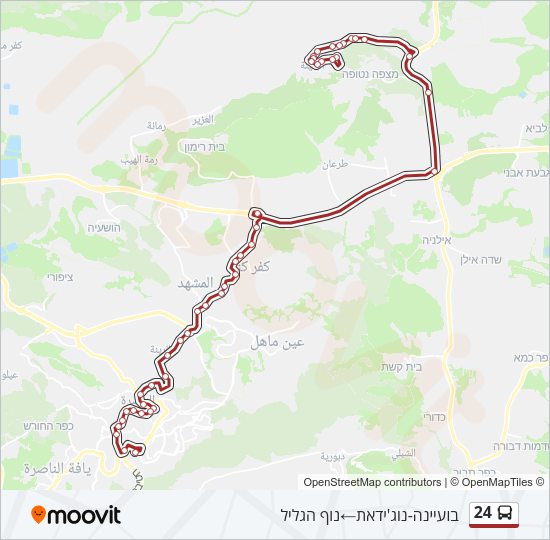 24 Bus Line Map