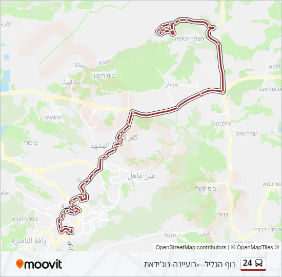 24 Bus Line Map