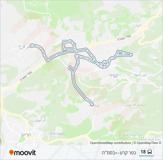 18 Bus Line Map