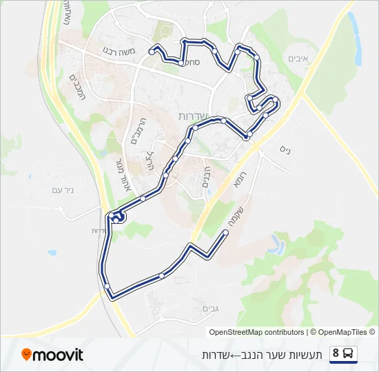8 Bus Line Map