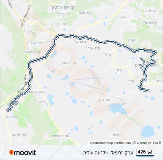 426 Bus Line Map