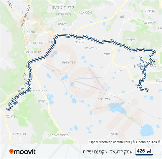 426 Bus Line Map