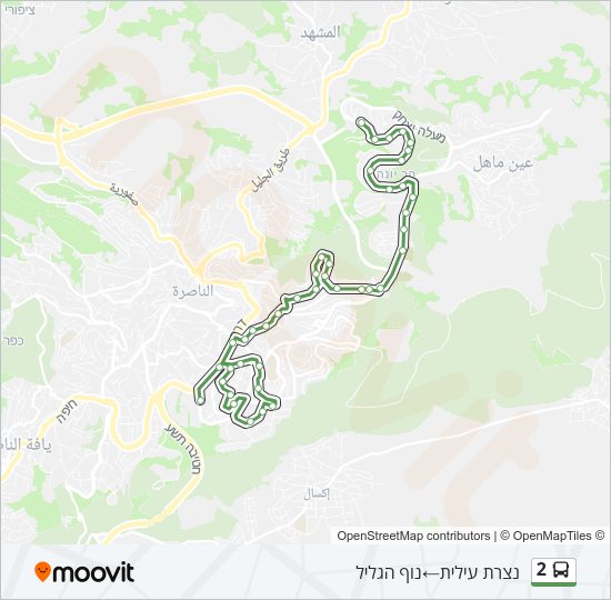 2 Bus Line Map