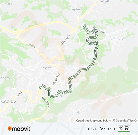 19 Bus Line Map