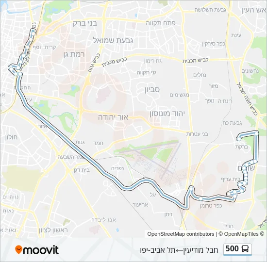 500 Bus Line Map
