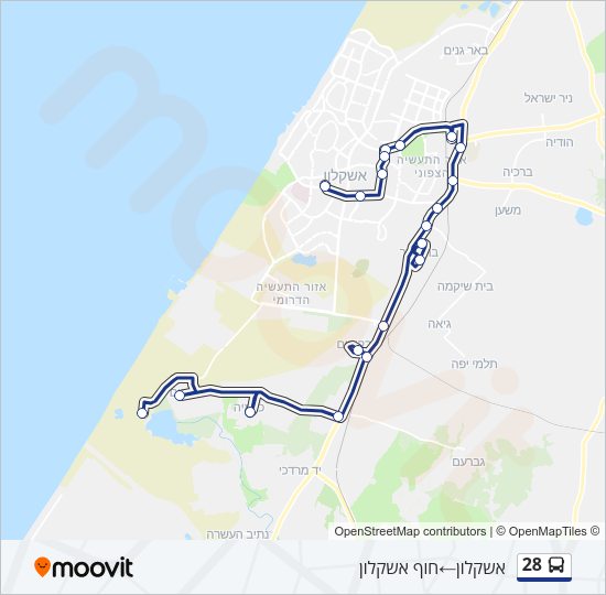 28 Bus Line Map