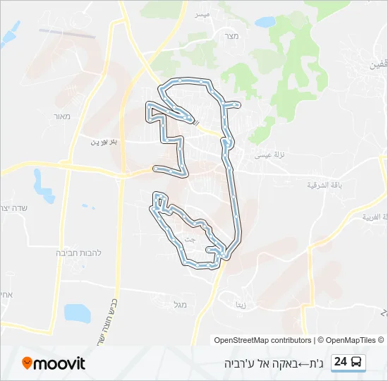 24 Bus Line Map