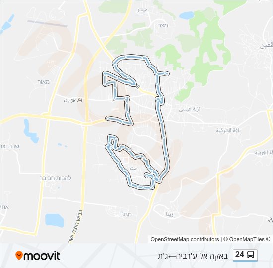 24 Bus Line Map