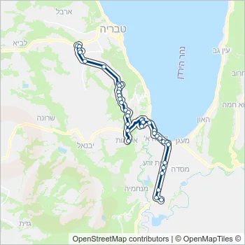 25 Bus Line Map