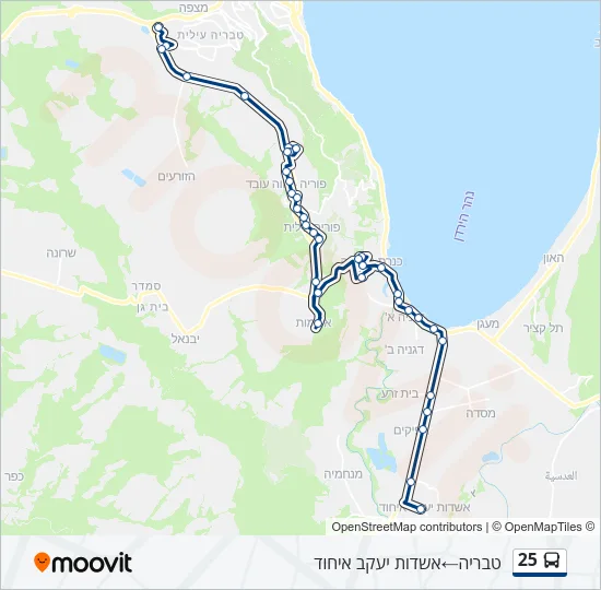 25 Bus Line Map