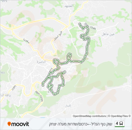 4 Bus Line Map