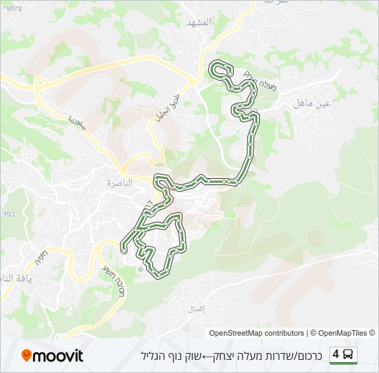 4 Bus Line Map