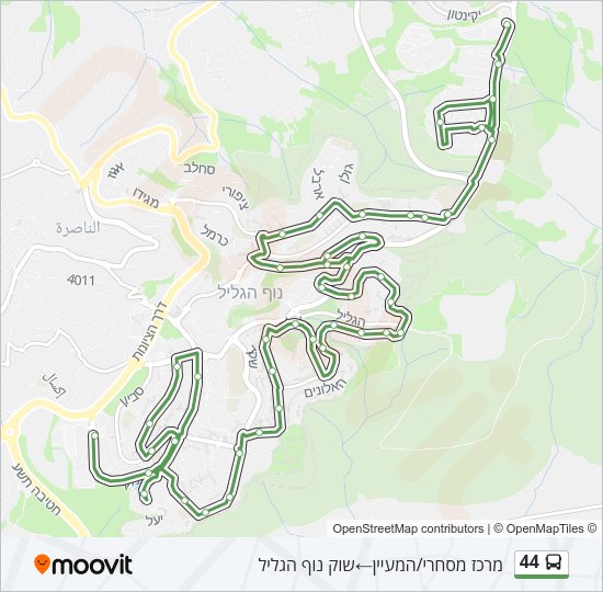 44 Bus Line Map
