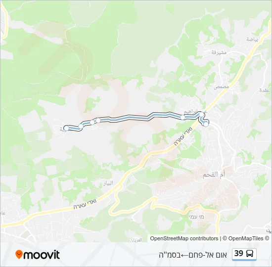 39 Bus Line Map