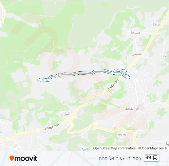 39 Bus Line Map