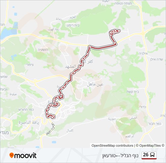 26 Bus Line Map