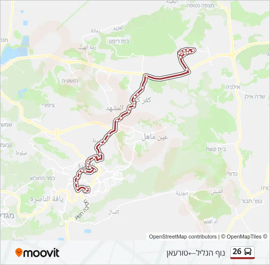 26 Bus Line Map