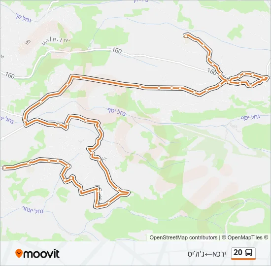 20 Bus Line Map