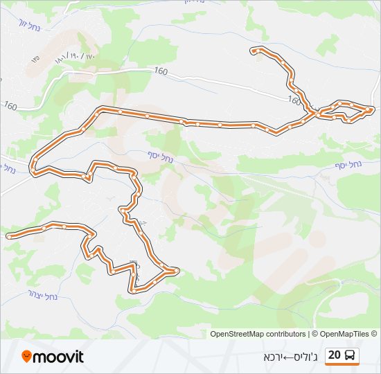 20 Bus Line Map