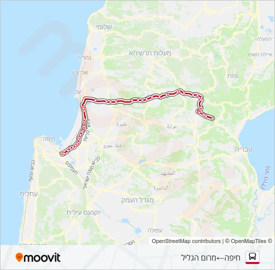 Автобус 380 - ♿ ניתן להנגשה בהזמנה מראש: карта маршрута