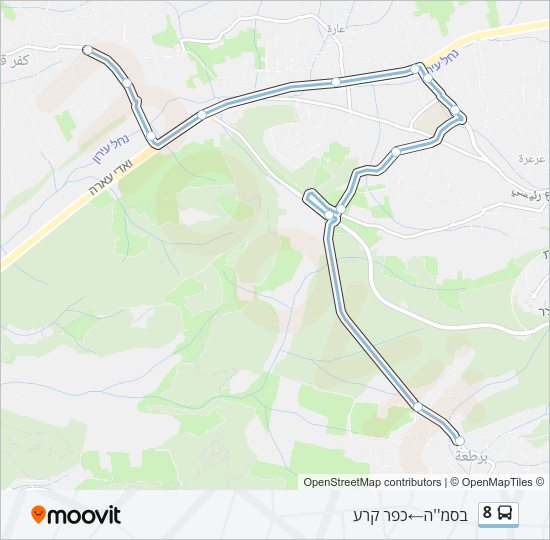 8 Bus Line Map