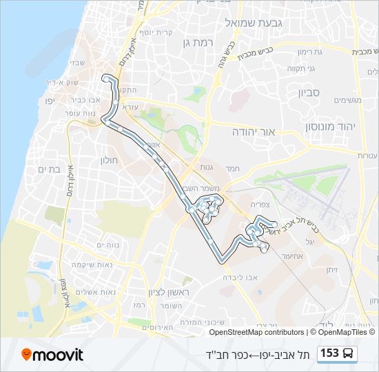 153 Bus Line Map