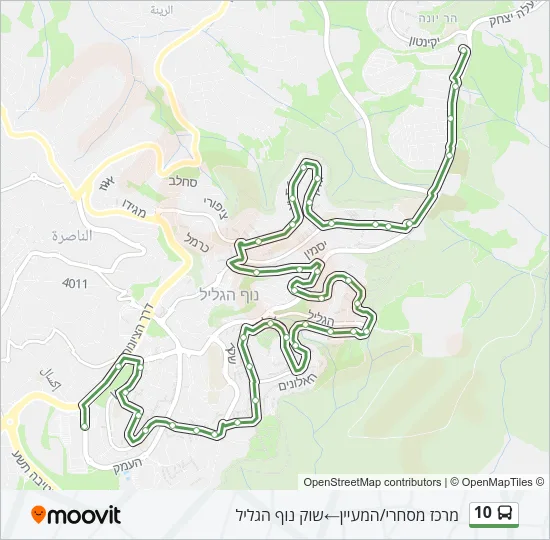10 Bus Line Map