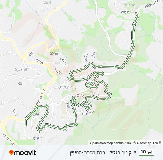 10 Bus Line Map