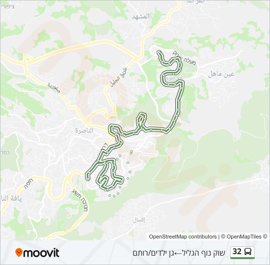 32 Bus Line Map