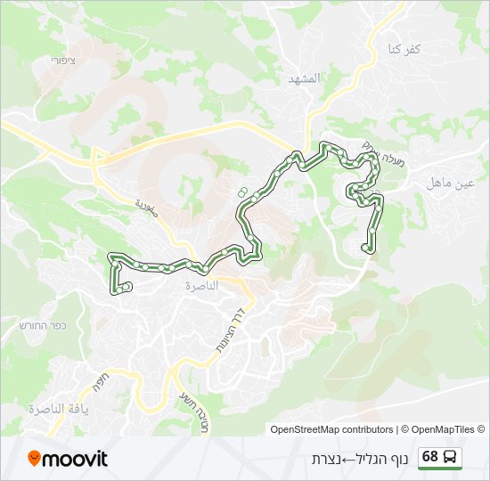 68 Bus Line Map
