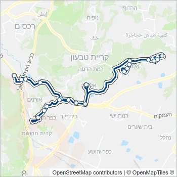 21 Bus Line Map