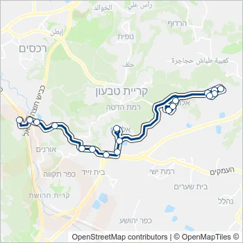 21 Bus Line Map