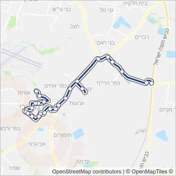 10א Bus Line Map