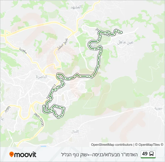 49 Bus Line Map