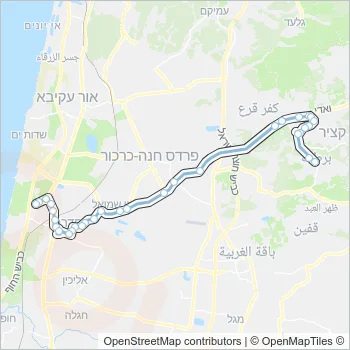 61 Bus Line Map