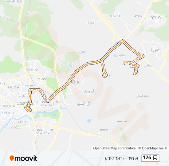 126 Bus Line Map