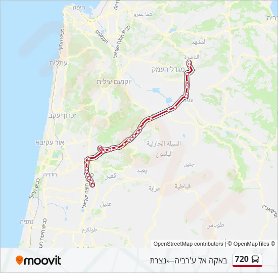 720 Bus Line Map