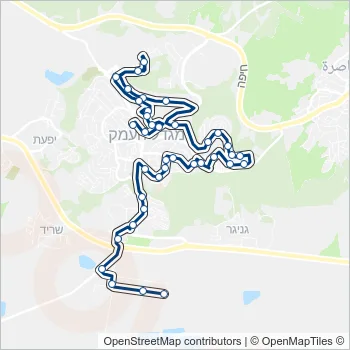 6א Bus Line Map