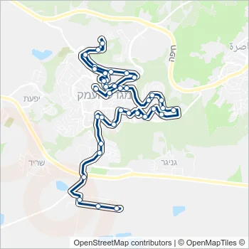 6א Bus Line Map