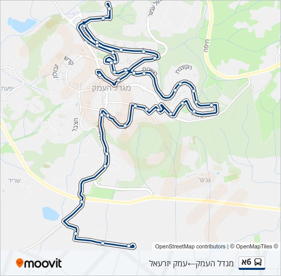 6א Bus Line Map